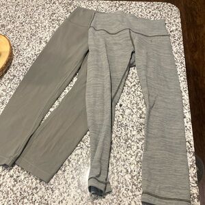 2 pairs of lululemon leggings size 6